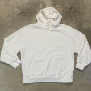 Betterchic Sweatshirt Womens Size Large‎ White Hooded Pullover Basic